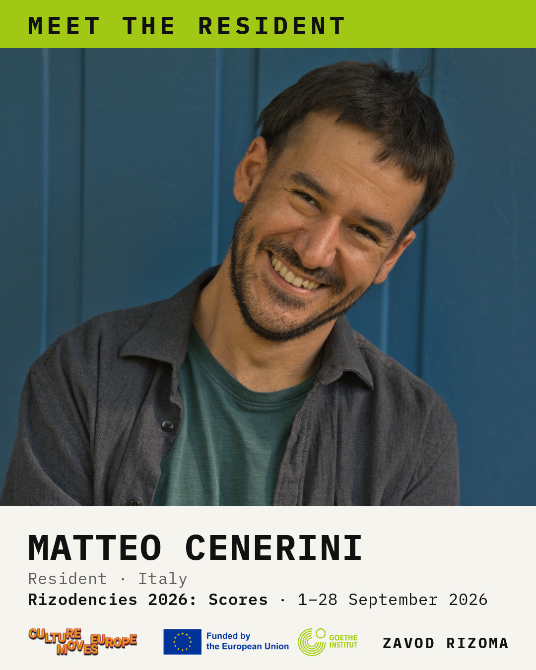 Meet the resident: Matteo Cenerini